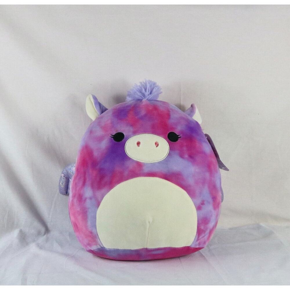 New Squishmallow Kelly toy 12" Willow The Tie Dye Pegasus Plush Toy